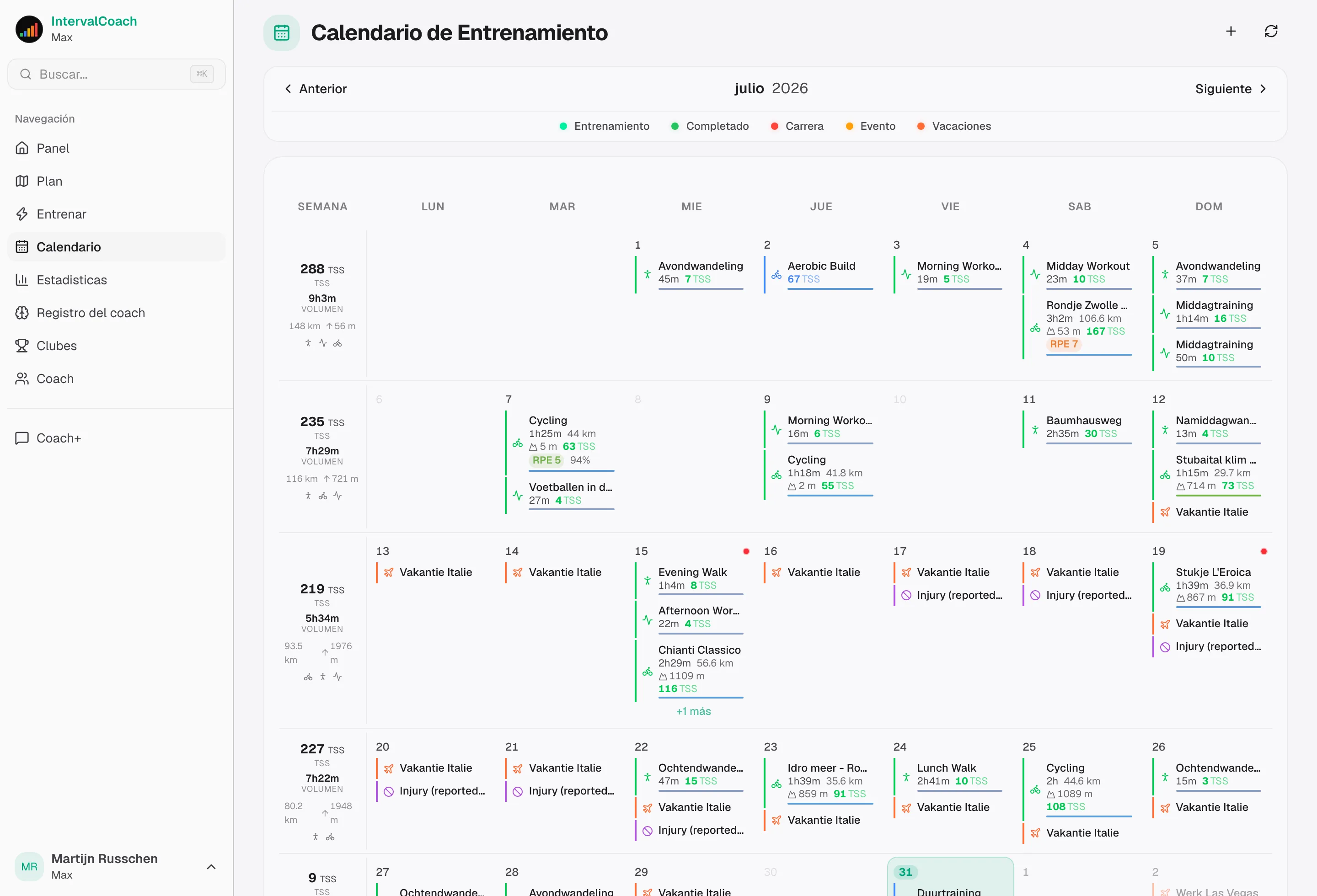 Por qué IntervalCoach frente a las otras apps del directorio de Intervals.icu