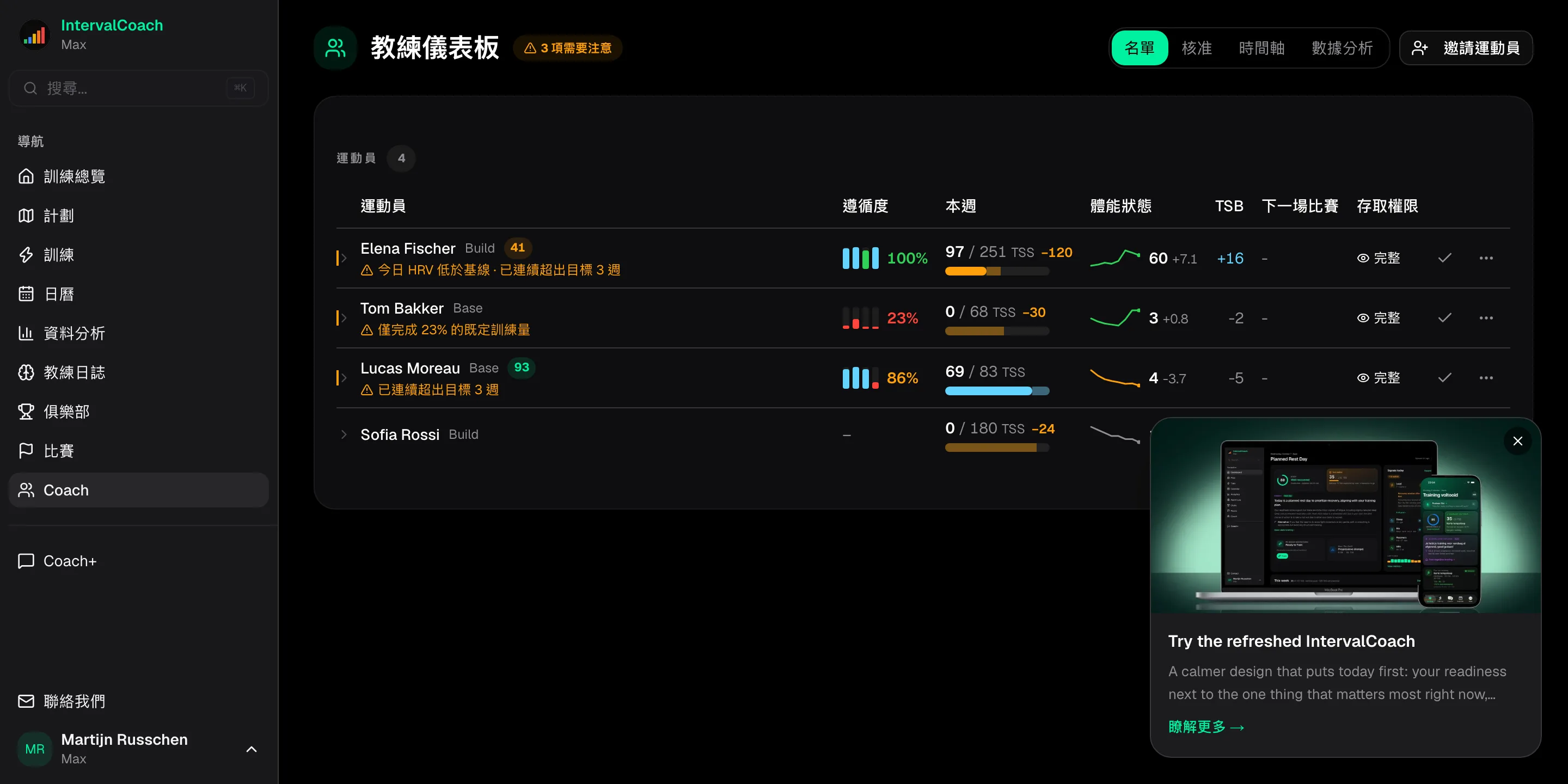 IntervalCoach 更適合的情況