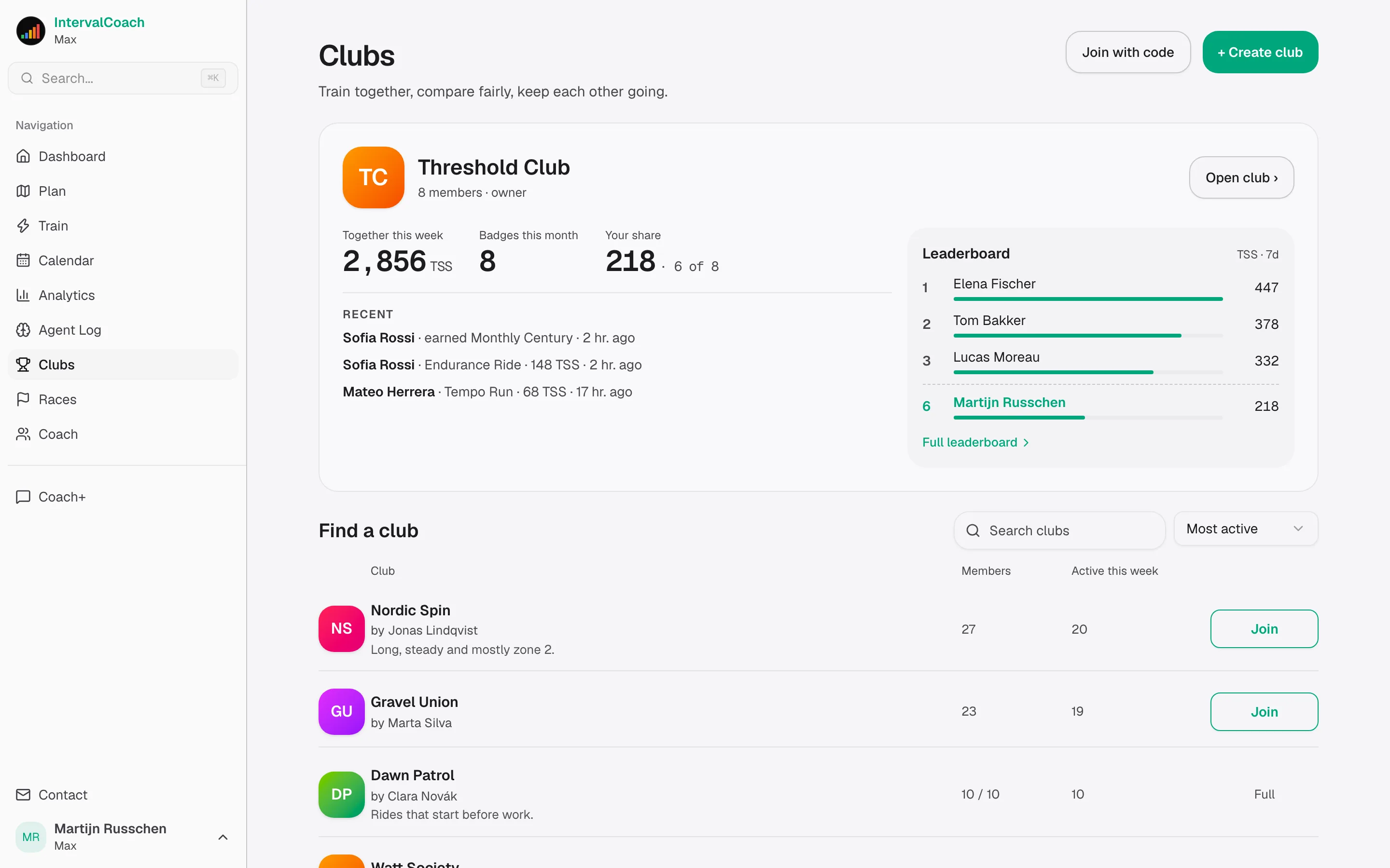Bring IntervalCoach to your club