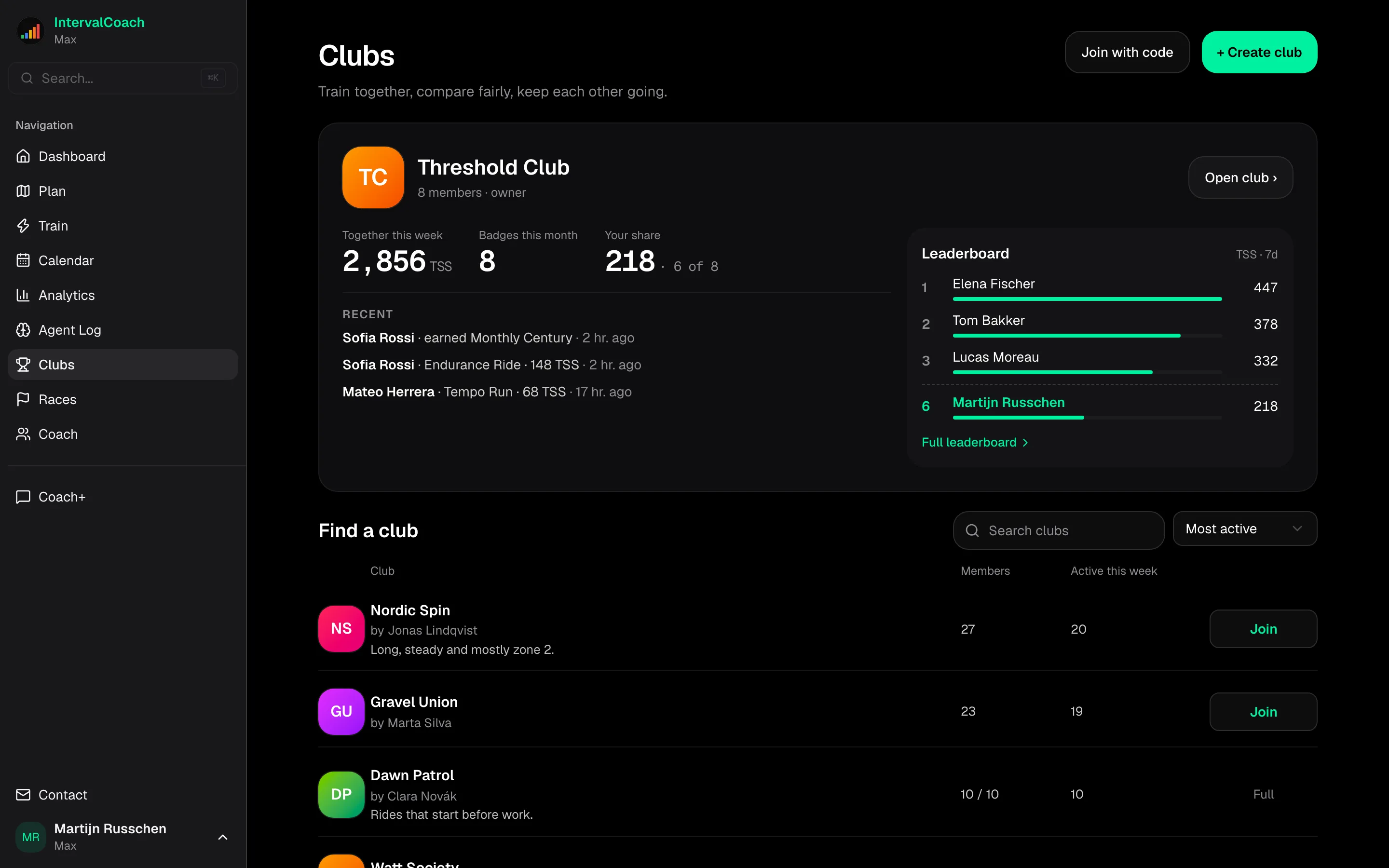 Bring IntervalCoach to your club