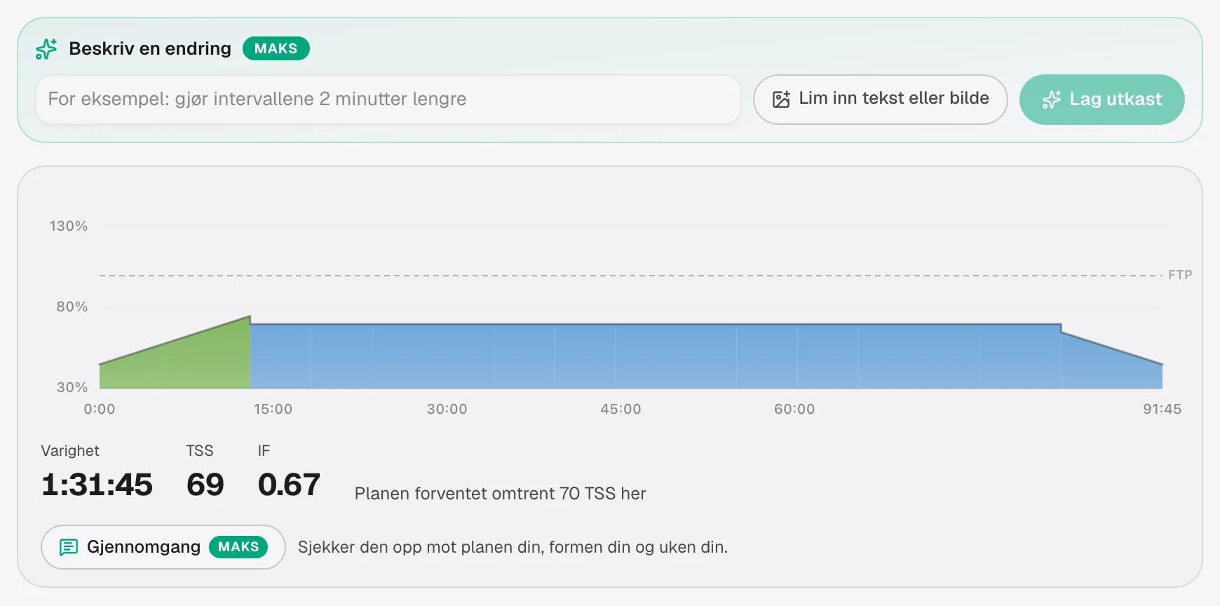 Endre en hvilken som helst økt, eller bygg din egen