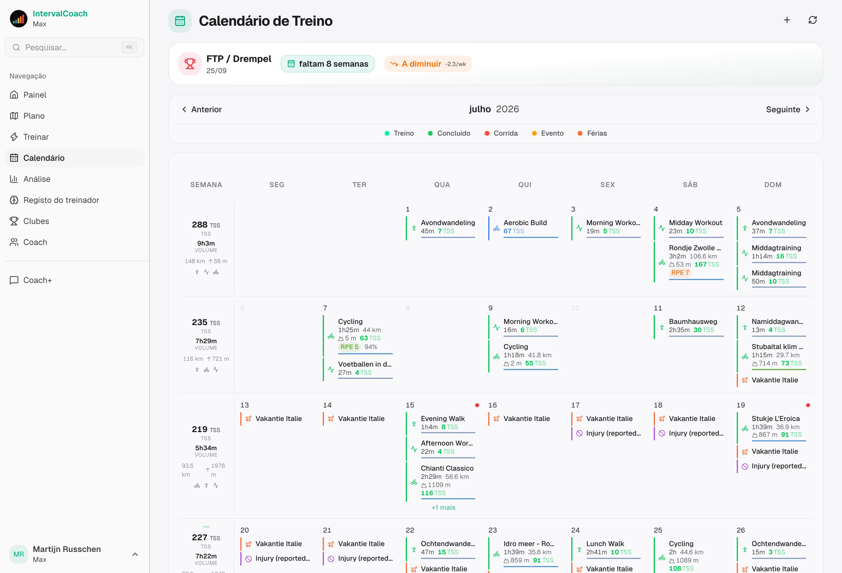 Porquê o IntervalCoach face às outras apps no diretório do Intervals.icu