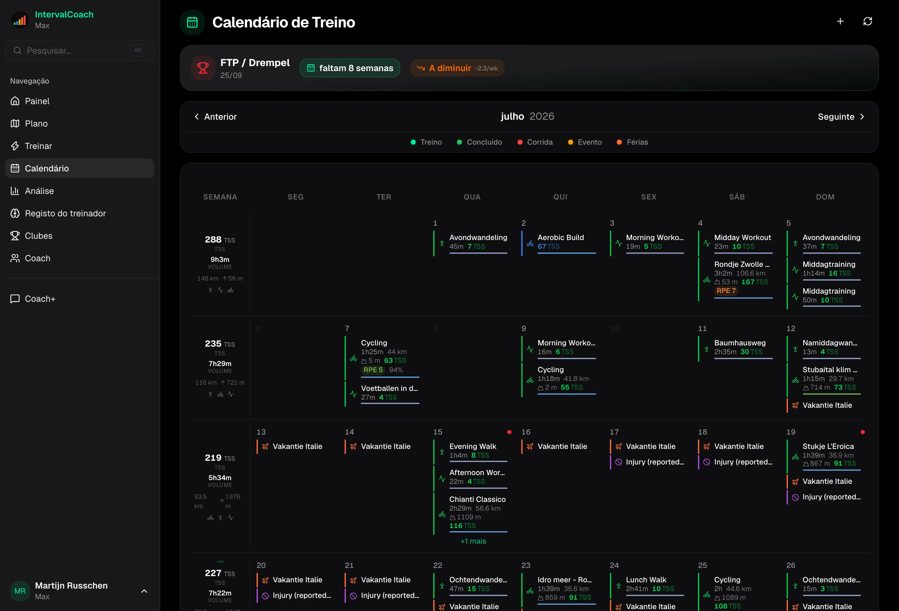 Porquê o IntervalCoach face às outras apps no diretório do Intervals.icu