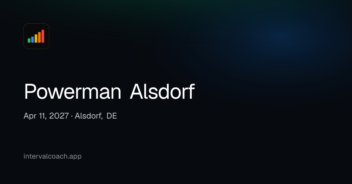 Powerman Alsdorf · Apr 11, 2027 | IntervalCoach
